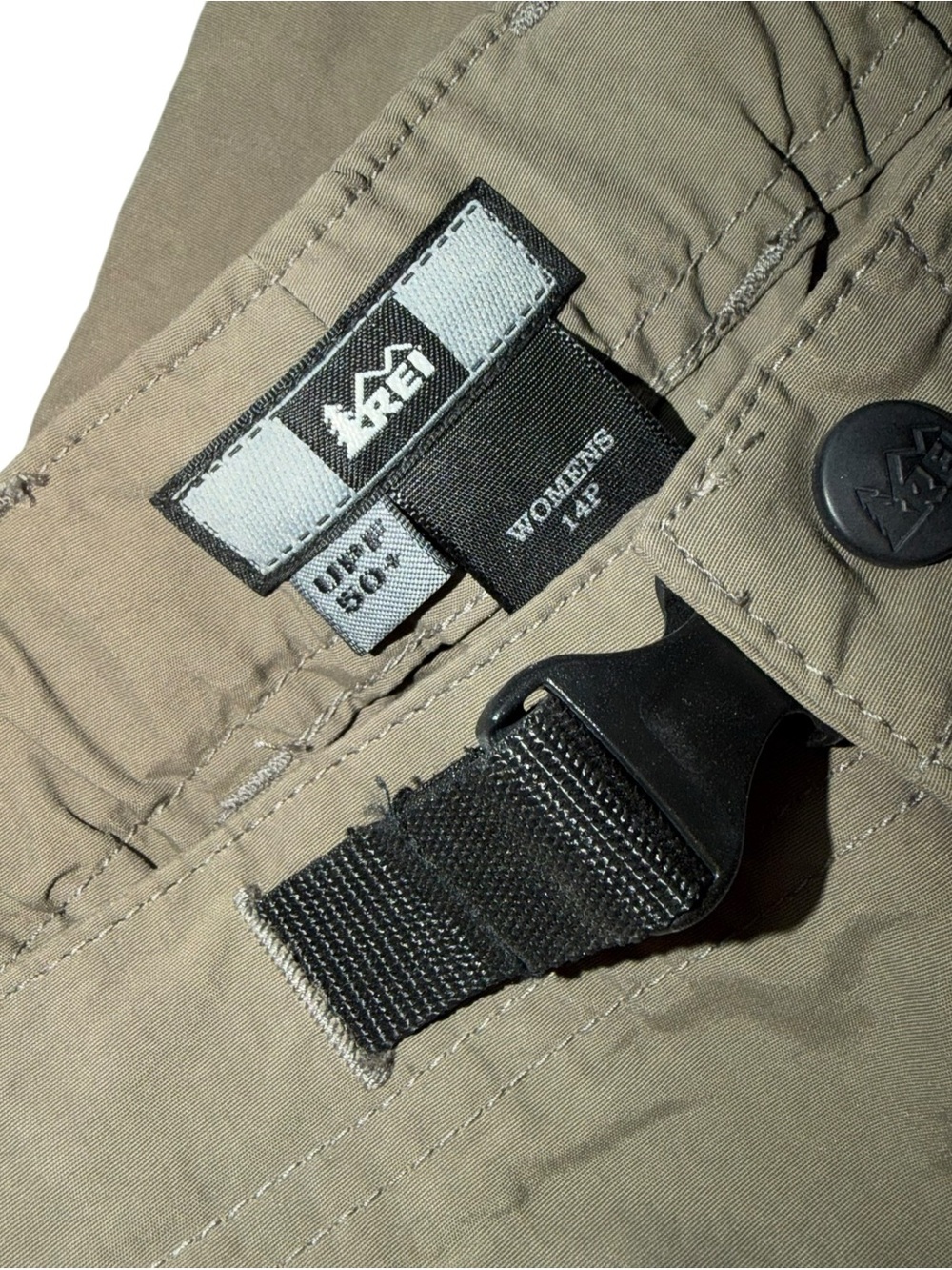 REI Olive Green Women's Cargo Jogger Pants - Picture 3 of 5